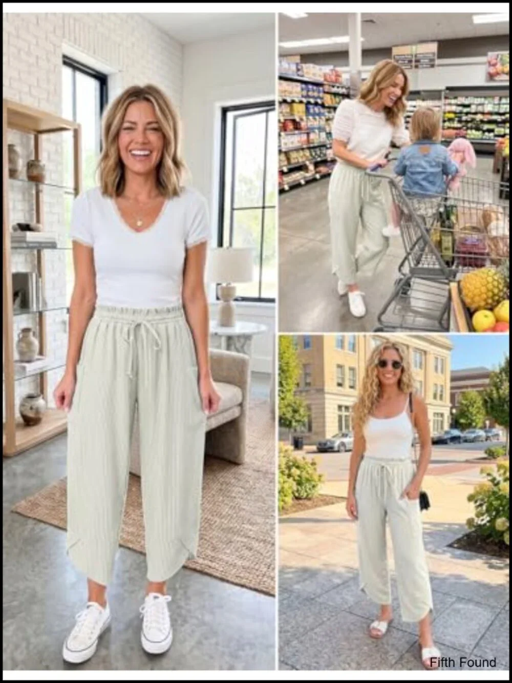 Linen Blend Wide Leg Palazzo Pants with Pockets Drawstring